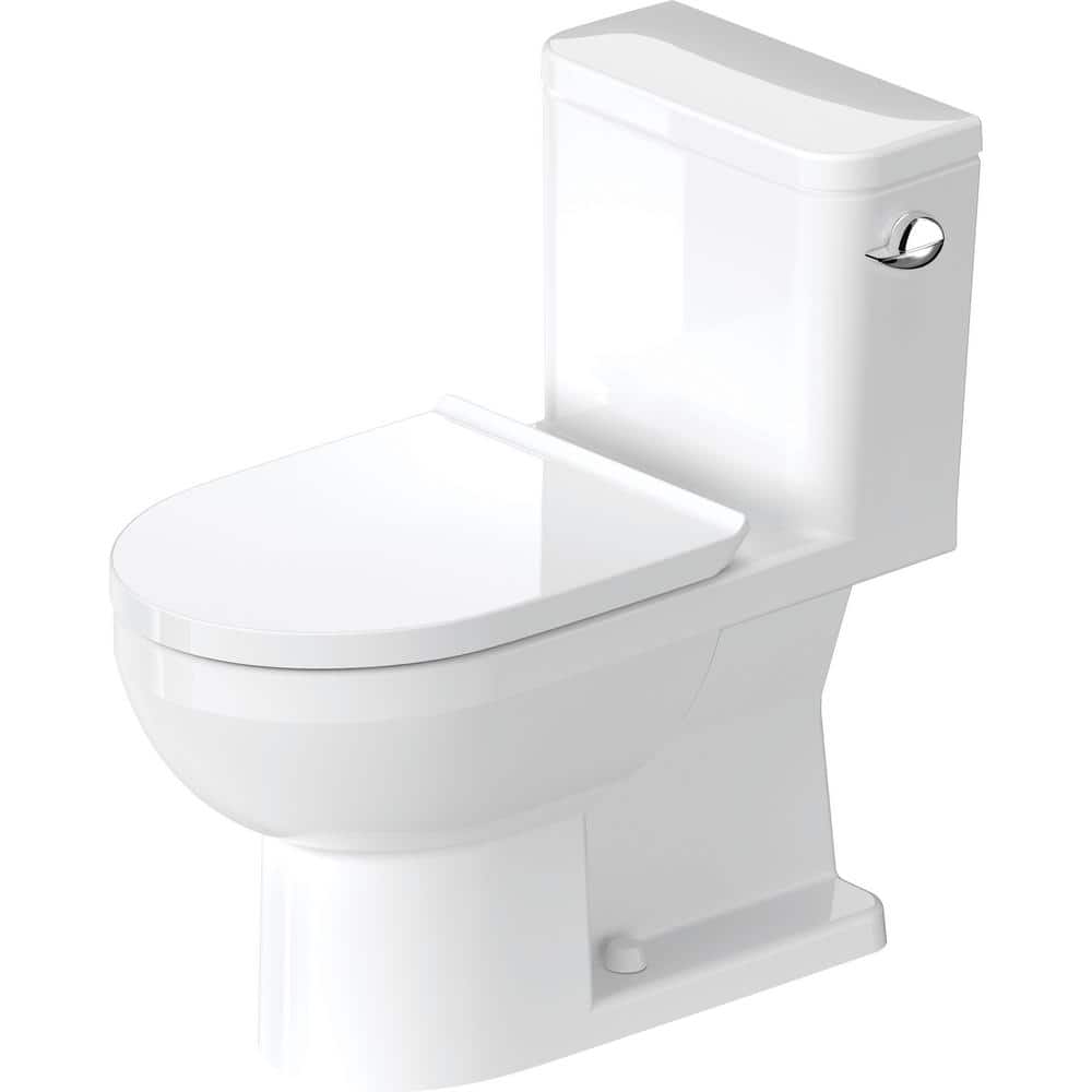 Duravit No.1 1piece 1.28 GPF Single Flush Elongated Toilet in White