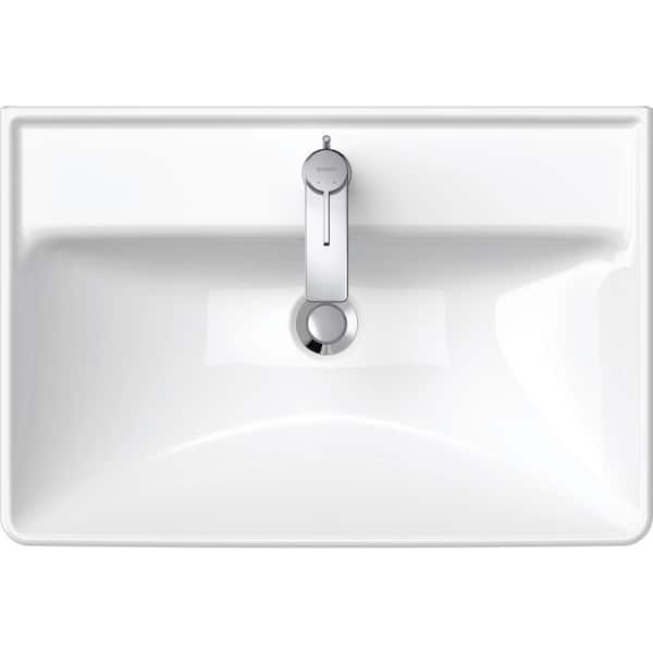 Duravit D-Neo 6.75 in. Wall-Mounted Rectangular Bathroom Sink in