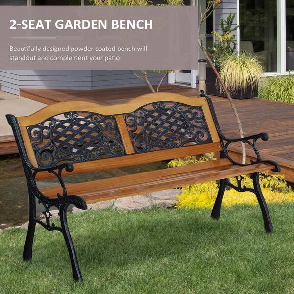 Garden bench love seat discount