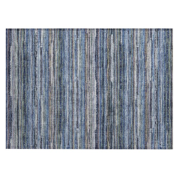 Chantille Machine Washable Indoor/Outdoor Abstract ACN2717 Blue 3 ft. x 4 ft. Area Rug