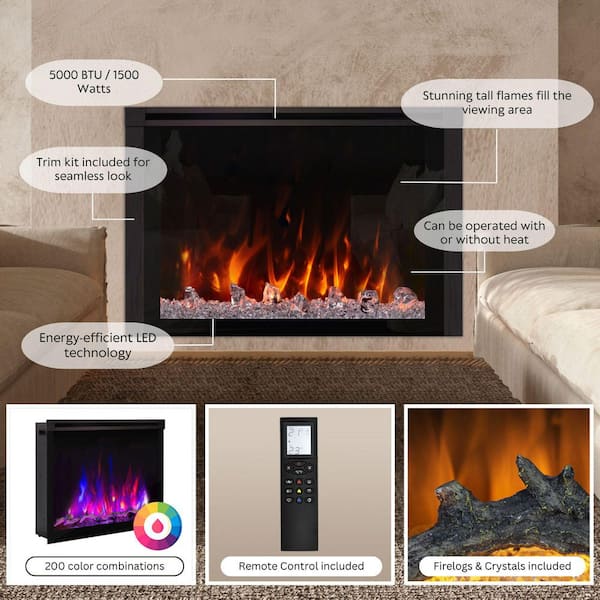 Reviews for Paramount Active Flame Pro Series, 36.13 in. Ventless