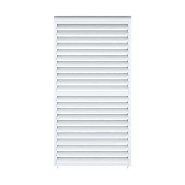 MIRADOR 111 White Adjustable 4 x 7.8 ft. Aluminum Side Wall Accessory for Pergolas