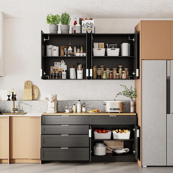 FUFU&GAGA 63 in. W x 13.4 in. D x 33.5 in. H Ready to Assemble