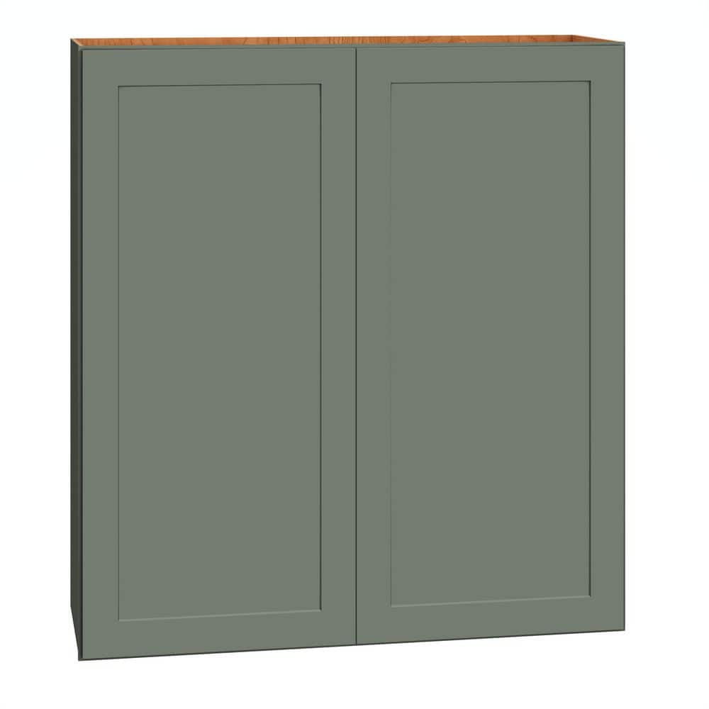 QuickShip Cottage 36 in. W x 12 in. D x 39 in. H Assembled Plywood Shaker Wall Kitchen Cabinet in Conifer price history on PriceWatchPro