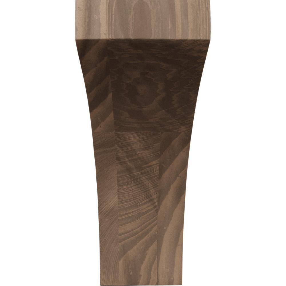 Medium Walnut Wood Corbel 3"W x 5.5"D x 8"H