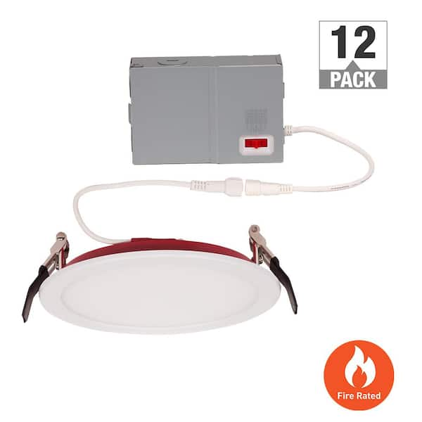 ETi 6 in. Fire Rated Canless Integrated LED Recessed Light Trim