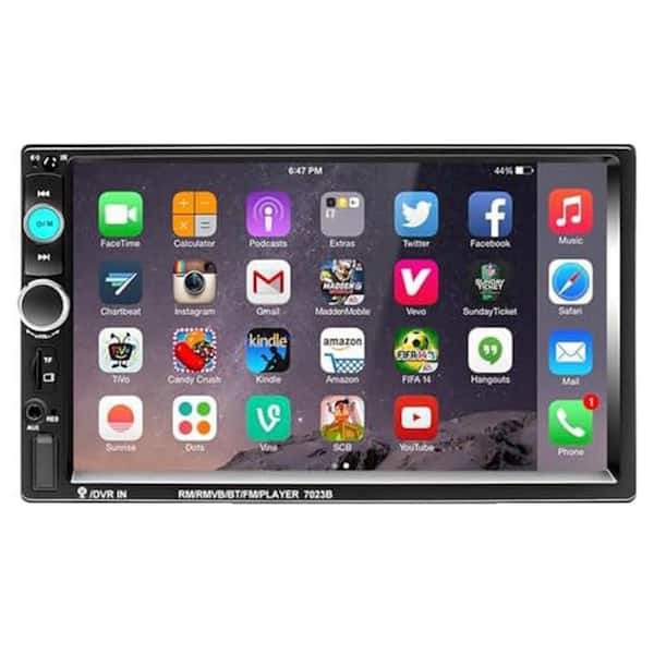 Double Din Car Stereo Radio 7 in. Touch Screen Bluetooth Handsfree Mirror Link USB SD FM Audio Receiver