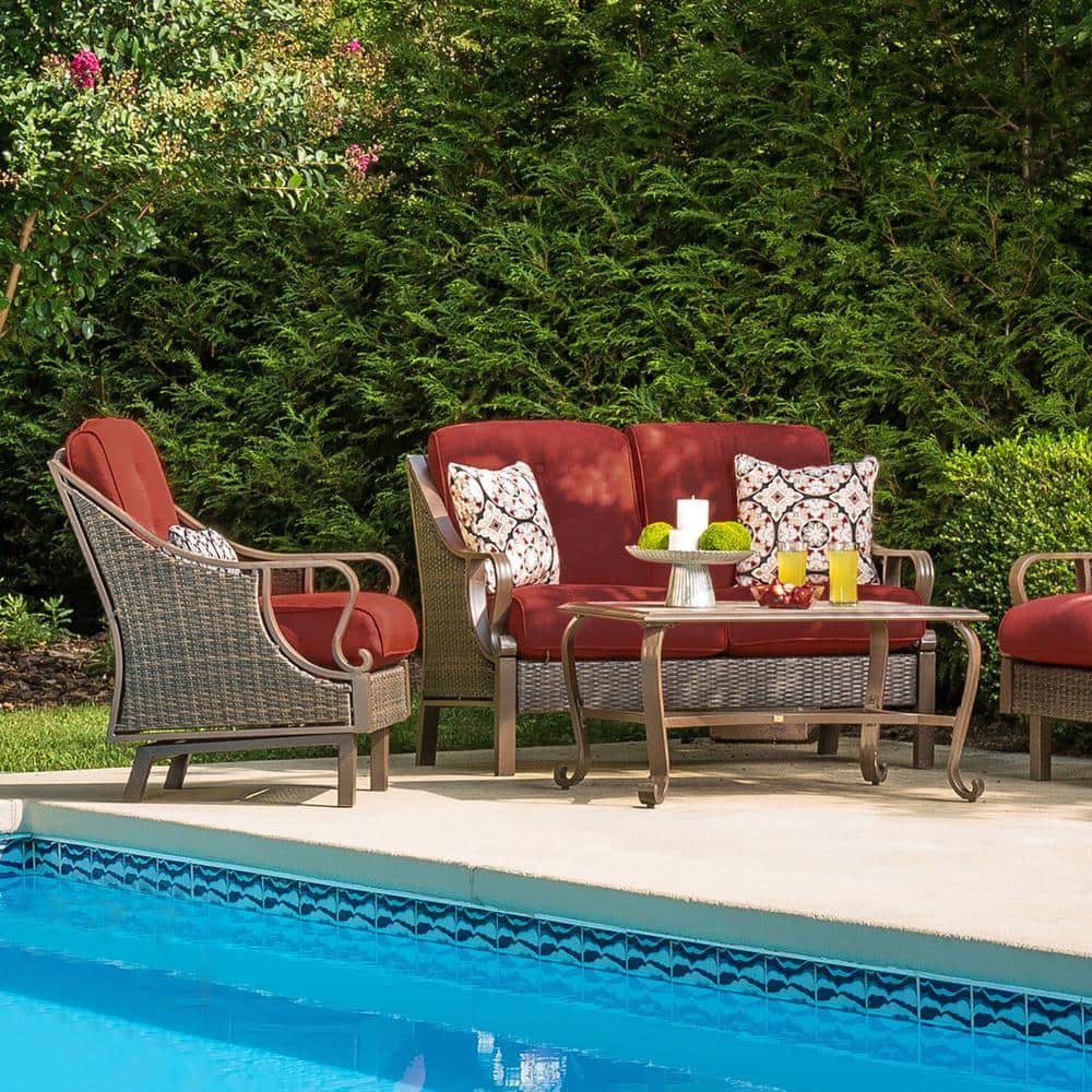 Plush Square Black Fabric Indoor/Outdoor Throw Pillow Set