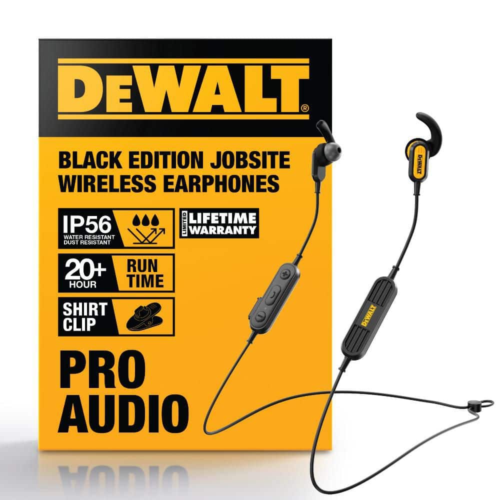 DEWALT DW Jobsite Wireless Earphones 190 9935 DW3 - The Home Depot