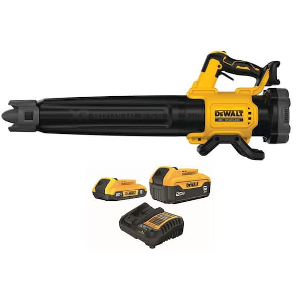 20V MAX 125 MPH 450 CFM Brushless Cordless Handheld Leaf Blower with Concentrator Nozzle