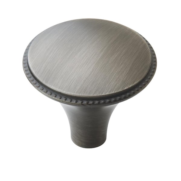Amerock Atherly 1-1/4 in (32 mm) Diameter Antique Silver Round Cabinet Knob