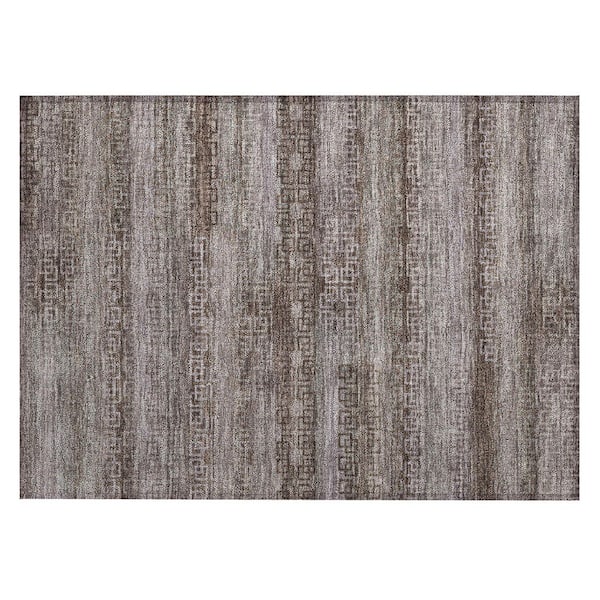 Addison Rugs Chantille Machine Washable Indoor/Outdoor Abstract ACN2029 Chocolate 1 ft. 8 in. x 2 ft. 6 in. Accent Rug