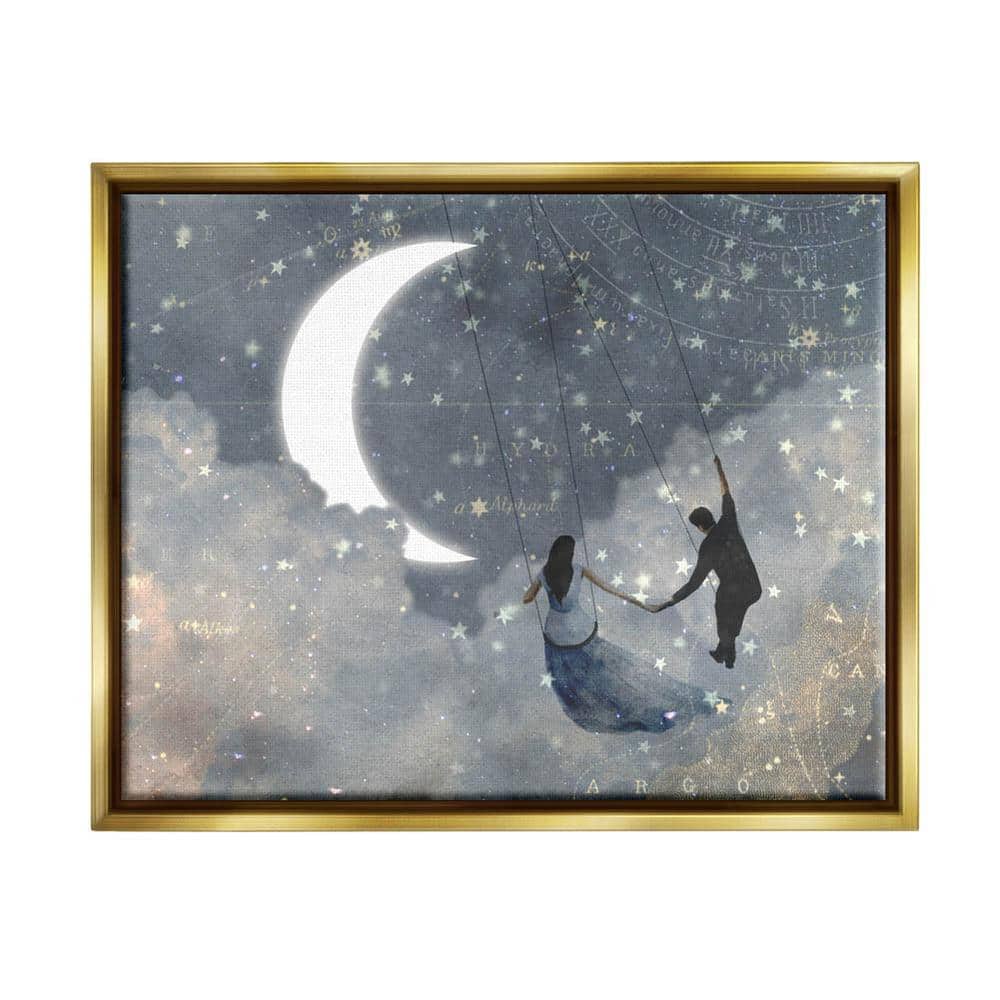 Tearful paper moon sees lover fall from sky For sale as Framed Prints,  Photos, Wall Art and Photo Gifts