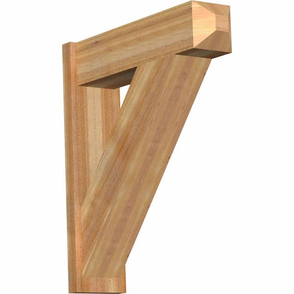 Ekena Millwork 8 in. x 34 in. x 30 in. Western Red Cedar Traditional Craftsman Rough Sawn Outlooker