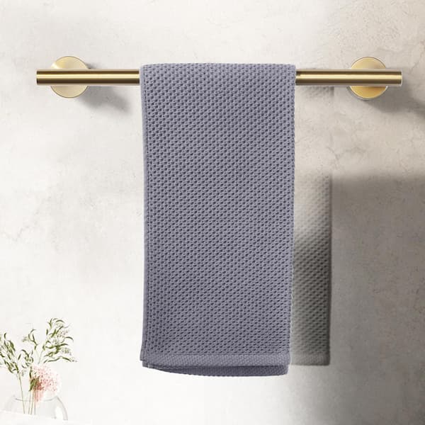 16 in. Wall Mounted Towel Bar Hardware Accessory in Brushed Gold