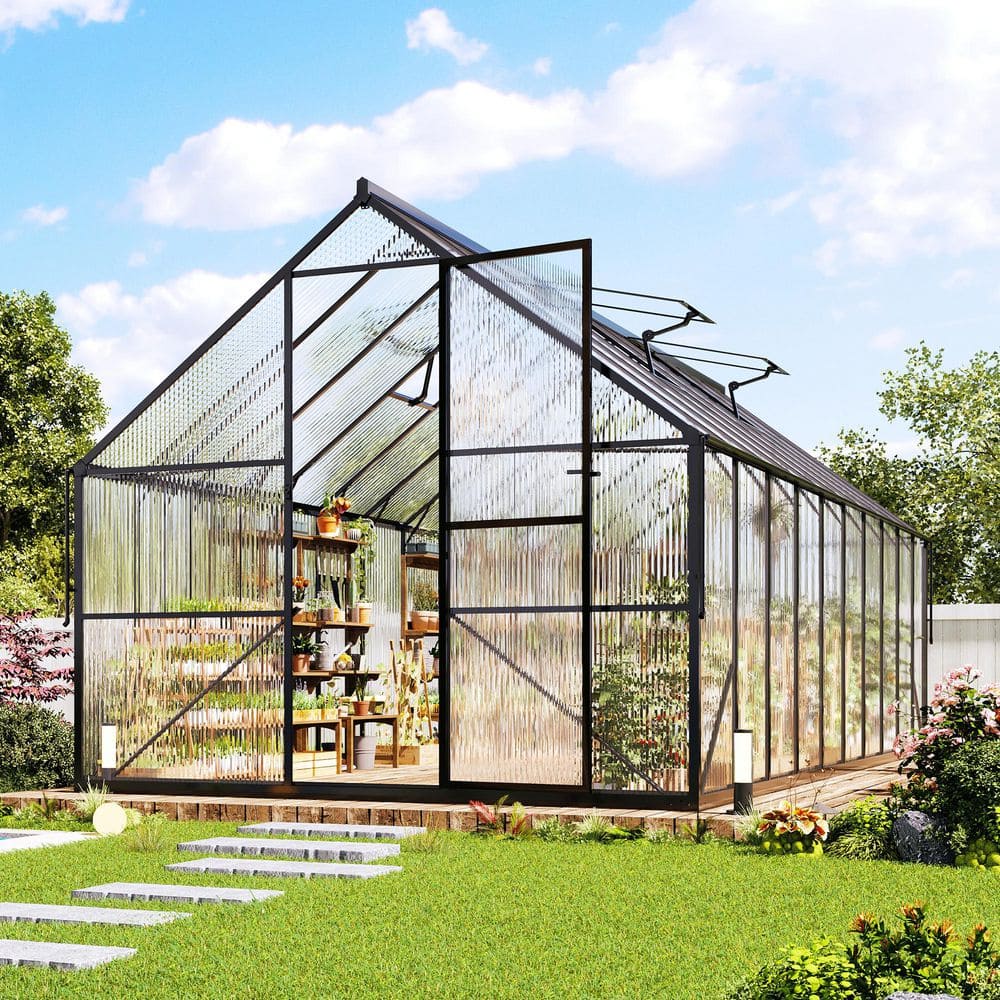 8 ft. W x 20 ft. D x 6.7 ft. H Aluminum Black Greenhouse price history on PriceWatchPro