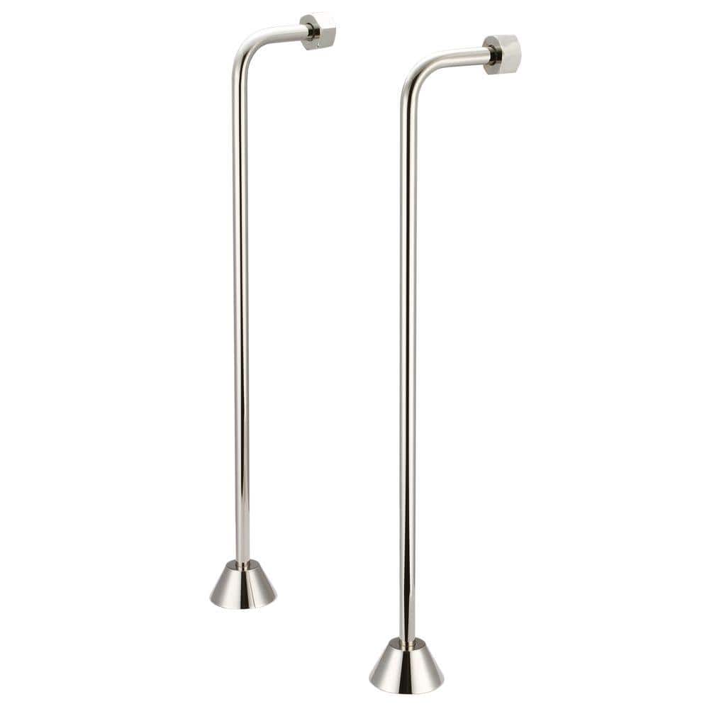 1/2 in. or 3/4 in. Single Offset Supply for Claw Foot Tubs, Polished Nickel price history on PriceWatchPro