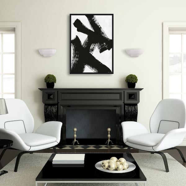Iva 12.5 in. 1-Light White Contemporary Wall Sconce with Paintable Ceramic White Shade