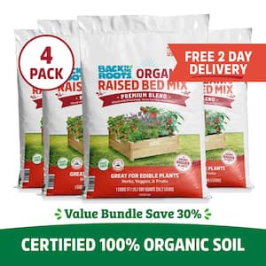 Organic Raised Bed Soil (4 1 cu.ft. Bags )