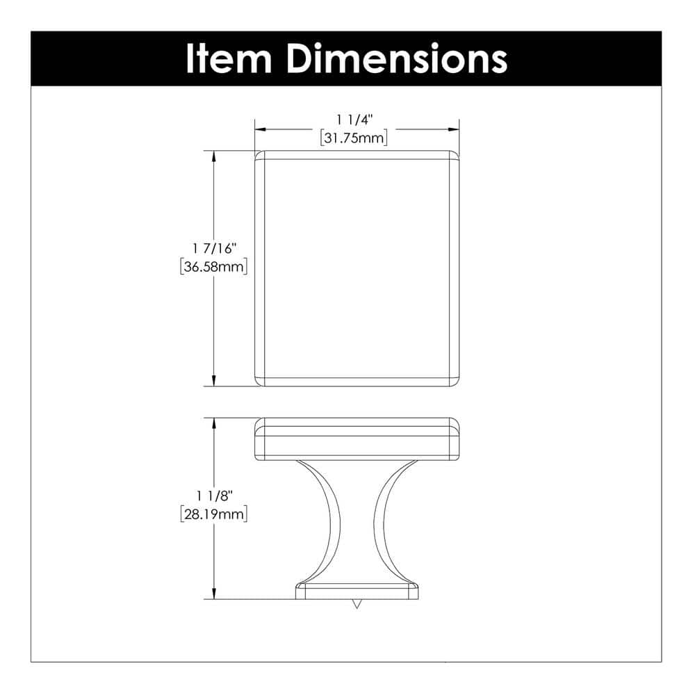 Black Iron Modern Farmhouse Cabinet Knobs 10-Pack