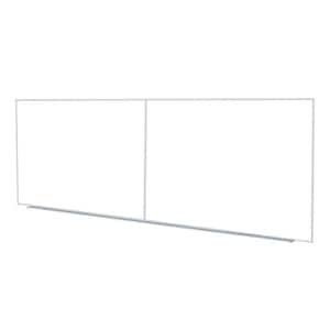 M2 48 in. x 120 in. Non-Magnetic Porcelain Whiteboard with Aluminum Frame, 1-Pack