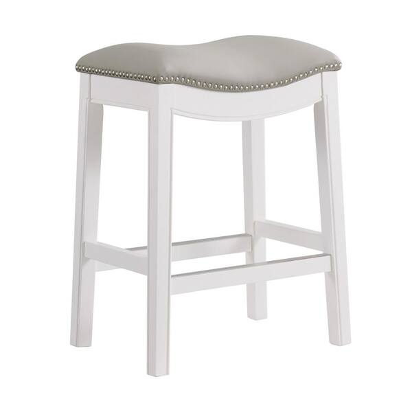 Alaterre Furniture Williston 26 in. Rectangle White Backless Wood