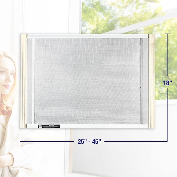 45 in. x 18 in. Adjustable Frame Quick Slide Window Screen (Pack of 12)