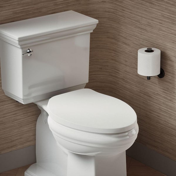 Drift Elongated ReadyLatch Quiet-Close Toilet Seat in White