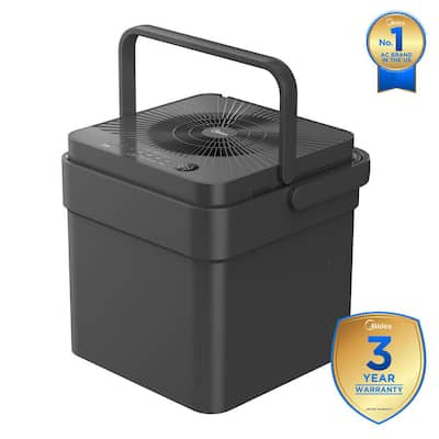 50 pt. Cube Dehumidifier with Pump up to 4,500 sq. ft. Most Efficient for Basement or Bedroom in Gray