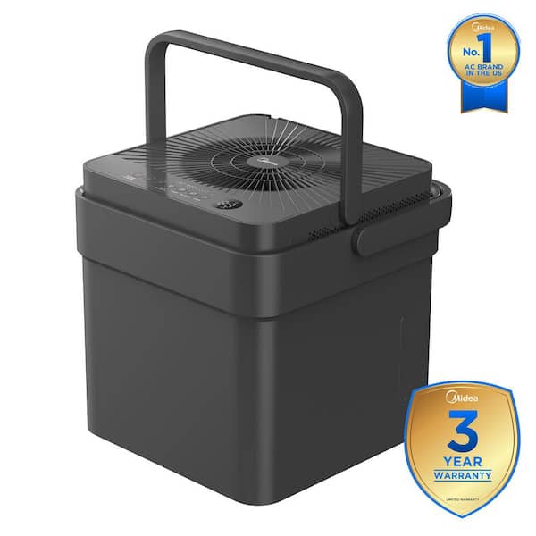 50 pt. Cube Dehumidifier with Pump up to 4,500 sq. ft. Most Efficient for Basement or Bedroom in Gray