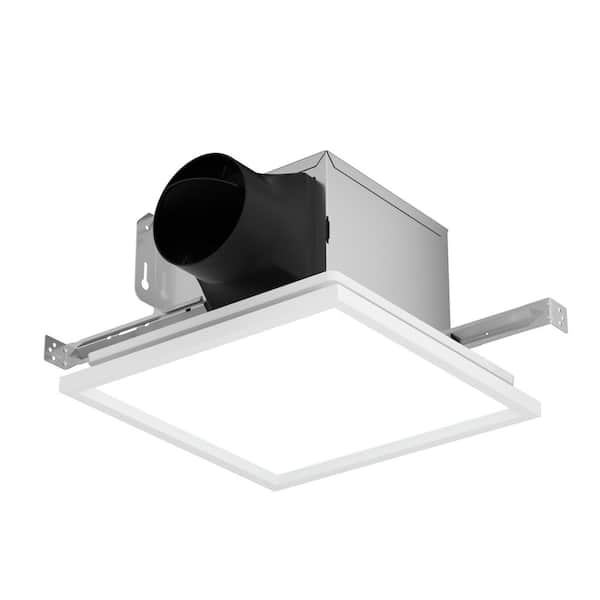 100 CFM Energy Star Bathroom Exhaust Fan with 12-Watt LED light, Quiet and Efficient Versatile Ventilation