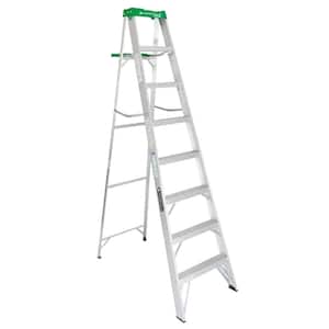 8 ft. Aluminum Step Ladder, 225 lbs. Load Capacity Type II Duty Rating