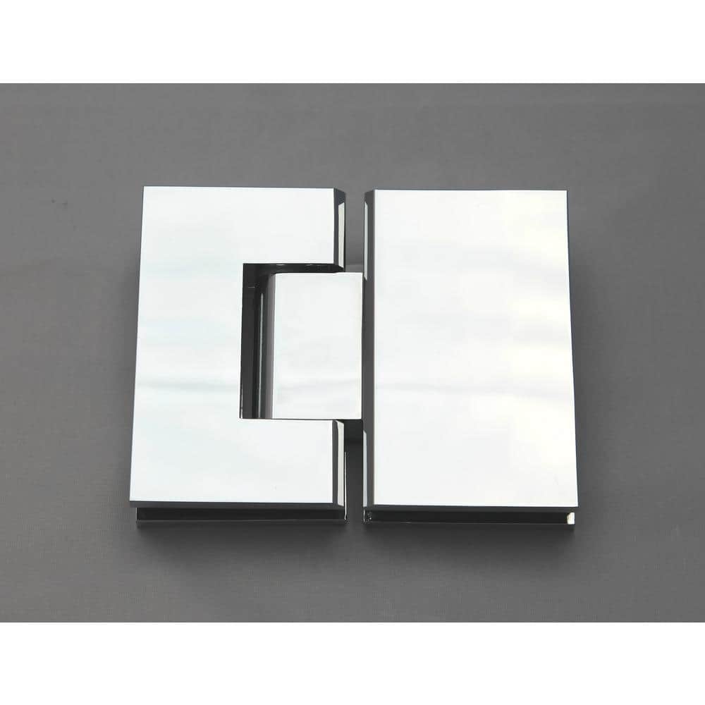 78" Frameless Clear Glass Shower Door with Chrome Hinges
