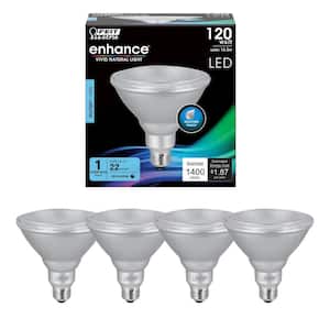 120-Watt Equivalent PAR38 Outdoor Dimmable CEC Title 20 90 CRI E26 Medium Flood LED Light Bulb, Daylight 5000K (4-Pack)