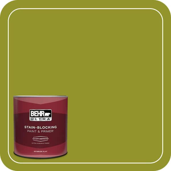 BEHR ULTRA 1 qt. #P350-7 Lazy Lizard Extra Durable Flat Interior Paint & Primer