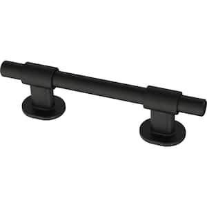 Bar Adjusta-Pull Adjustable 1-3/8 to 4 in. (35-102 mm) Classic Matte Black Cabinet Drawer Pulls (5-Pack)