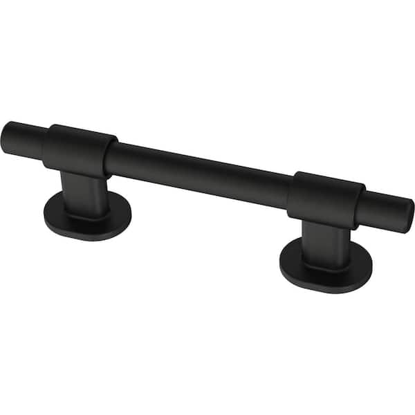 Franklin Brass Bar Adjusta-Pull Adjustable 1-3/8 to 4 in. (35-102 mm) Matte Black Cabinet Drawer Pull (5-Pack)