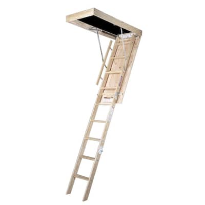 10 ft., 25 in. x 54 in. Wood Attic Ladder with 250 lb. Maximum Load Capacity