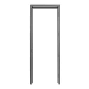40 in. x 96 in. Gray Primed Left-Hand Steel Knock Down Door Frame with 180-Minute Fire Rating and ASA Strike Prep