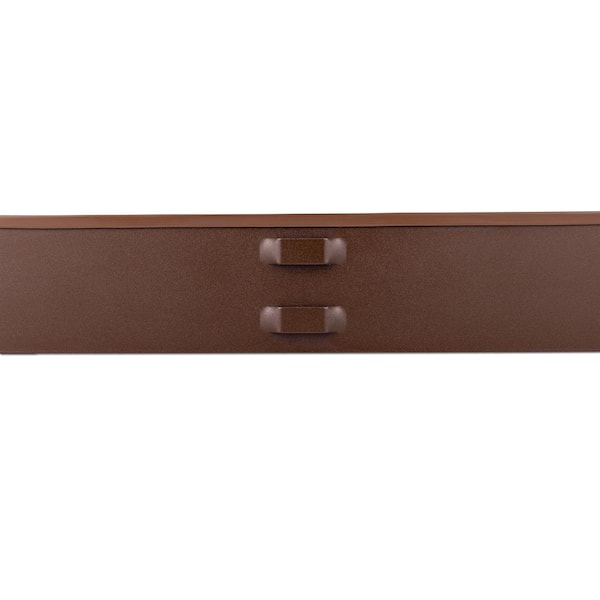 COL-MET 25 ft. Brown Vinyl Trim Cap Edging