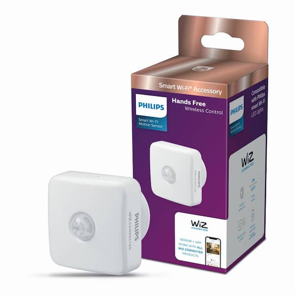 Retire Mistake simple Philips Smart Motion Sensor for Philips Smart Wi-Fi WiZ Wireless Connected  Light Bulbs 560771 - The Home Depot