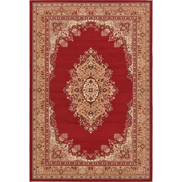 Reza Washington Burgundy 6' 0 x 9' 0 Area Rug