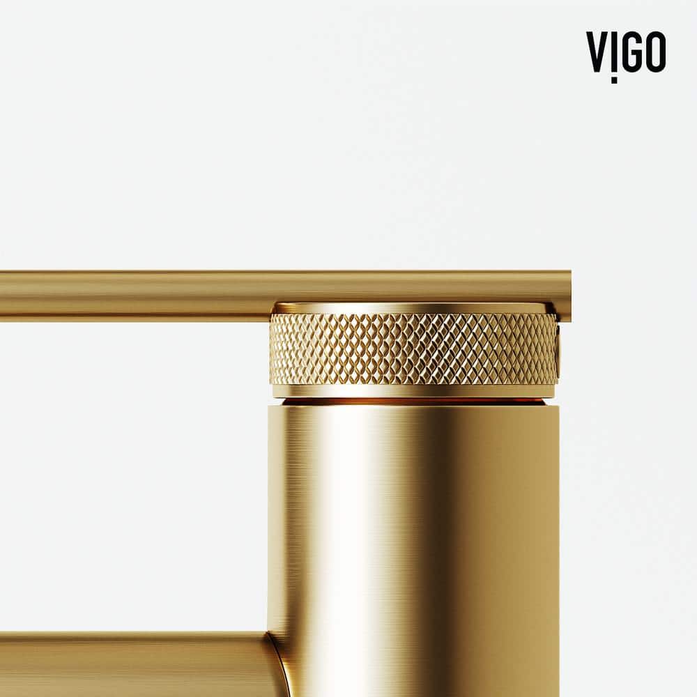 Sterling Matte Brushed Gold Single Handle Bathroom Faucet