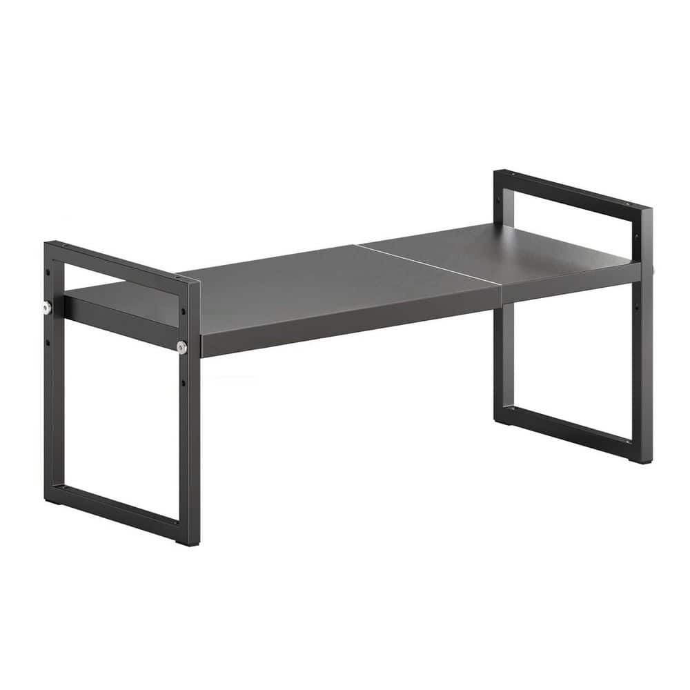 2-Shelf Black Expandable Stackable Space Saving Countertop Organizer Spice Rack Pantry Storage for Kitchen Bathroom price history on PriceWatchPro