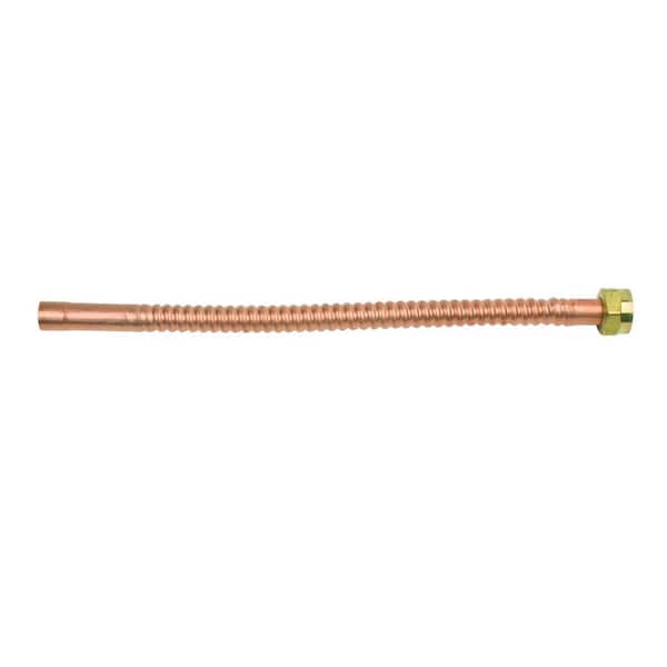 BrassCraft 1 in. FIP x 3/4 in. Nominal Male/ Female Sweat x 18 in. Copper Water Heater Connector (7/8 in. O.D.)