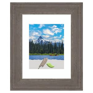 Alta Brown Grey Picture Frame Opening Size 11 x 14 in. (Matted To 8 x 10 in.)