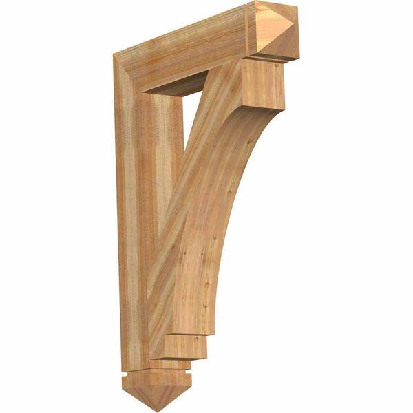 Ekena Millwork 6 in. x 44 in. x 32 in. Western Red Cedar Imperial Arts and Crafts Rough Sawn