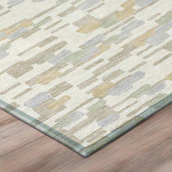 Chantille Machine Washable Indoor/Outdoor Abstract ACN2904 Ivory 2 ft. x 3 ft. Accent Rug