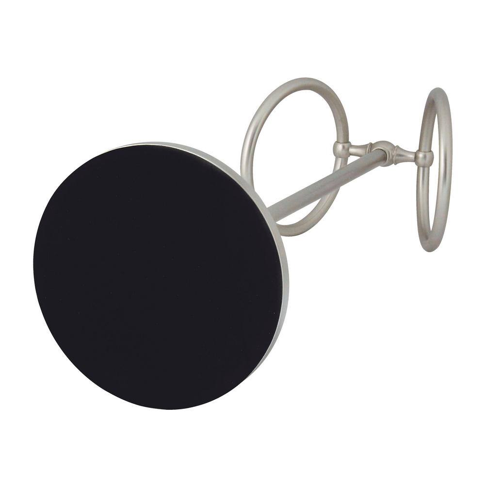 Satin Nickel Double Freestanding Countertop Towel Ring