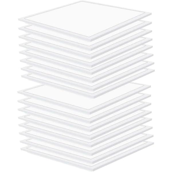 Honbei 2 ft. x 2 ft. 5800 Lumens Integrated LED Panel Light,5000K 0-10V Dimmable 2x2 LED Panel Lighting for Kitchen,16 Pack